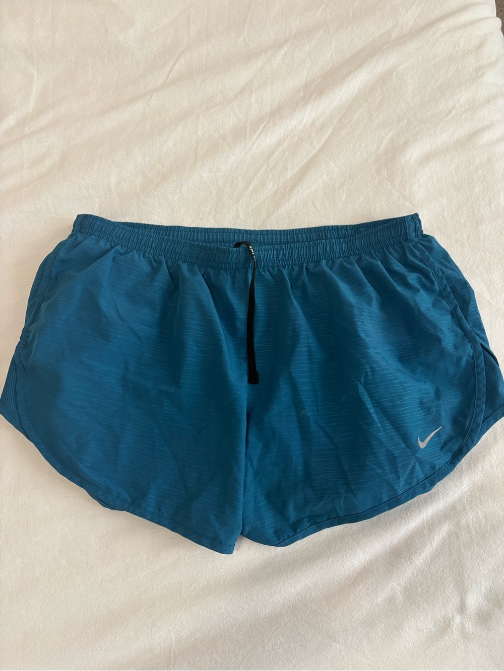 Nike Teal Blue Athletic Running Shorts
